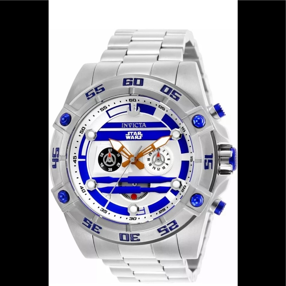 NIB Invicta 26518 Special Edition Star Wars' R2-D2Water Resistance100Mmcase52 mm